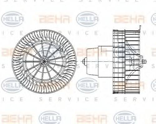 BEHR 08604 Вентилятор салону