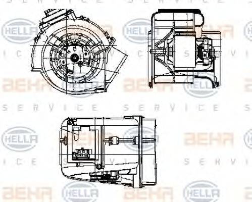 BEHR 29509 Вентилятор салону