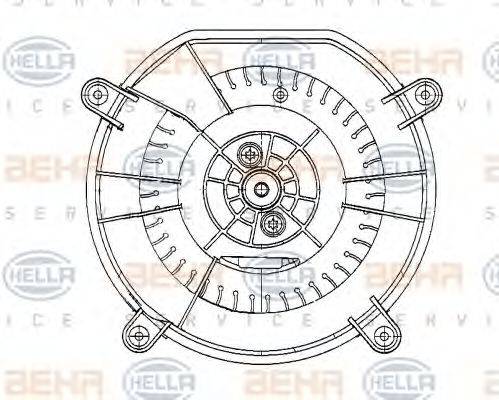 BEHR 88444 Вентилятор салону