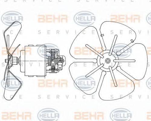 BEHR HELLA SERVICE 9007011 Вентилятор салону