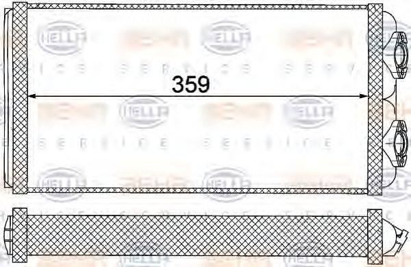 BEHR HELLA SERVICE 42839 Теплообмінник, опалення салону