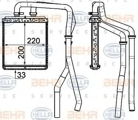 IVECO 3802 174 Теплообмінник, опалення салону