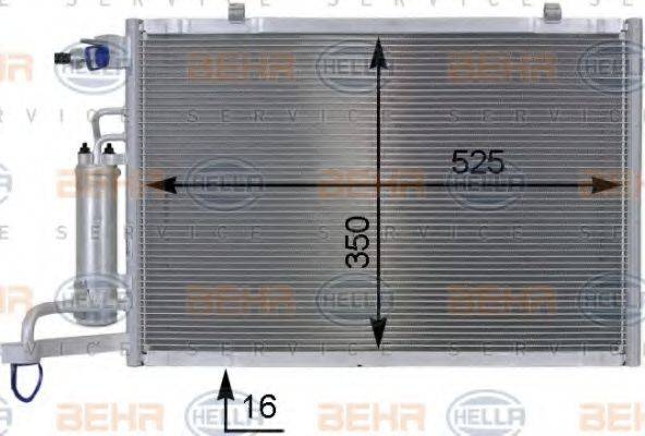 FORD 1756414 Конденсатор, кондиціонер