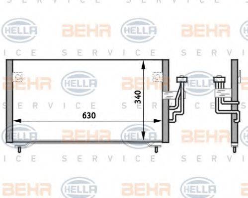 DELPHI DIESEL TSP0225335 Конденсатор, кондиціонер