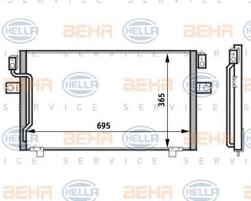 DELPHI DIESEL TSP0225439 Конденсатор, кондиціонер