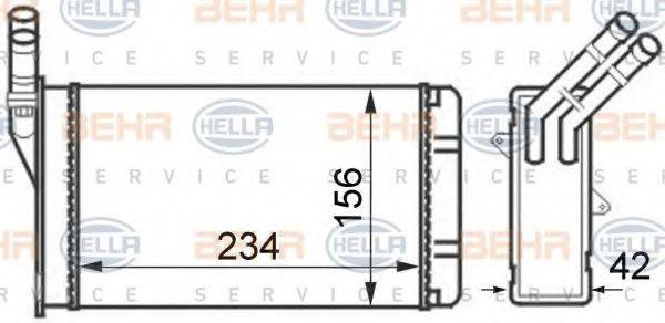 MAGNETI MARELLI 350218221003 Теплообмінник, опалення салону
