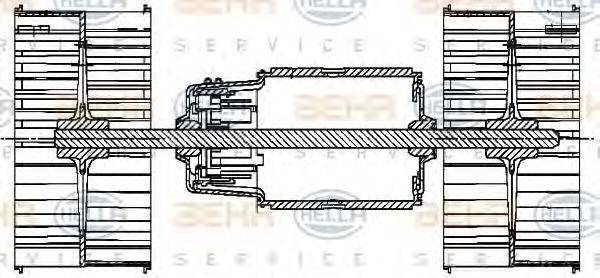 MERCEDES-BENZ 002 830 84 08 Вентилятор салону