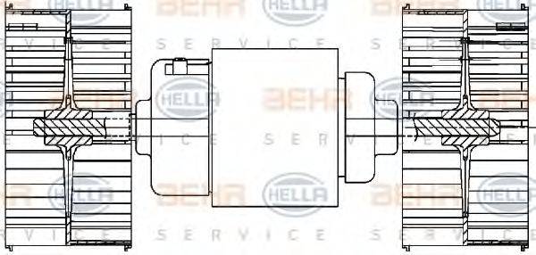 BEHR HELLA SERVICE H6373 Вентилятор салону