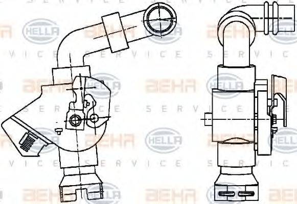 HELLA 9XL351029071 Регулюючий клапан охолоджувальної рідини