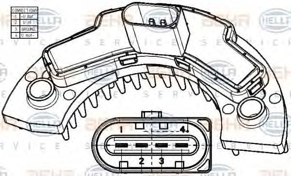 VOLVO 2 085 283 7 Регулятор, вентилятор салону