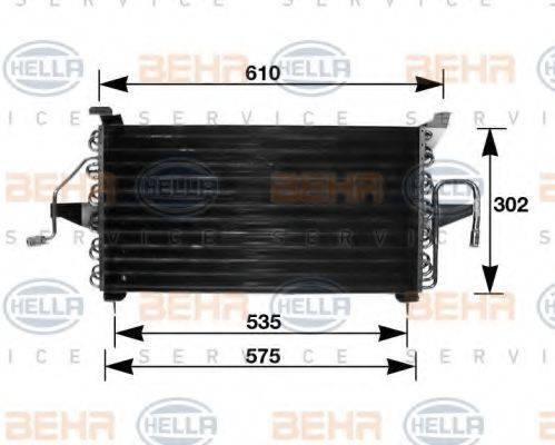 FORD 1 011 020 Конденсатор, кондиціонер
