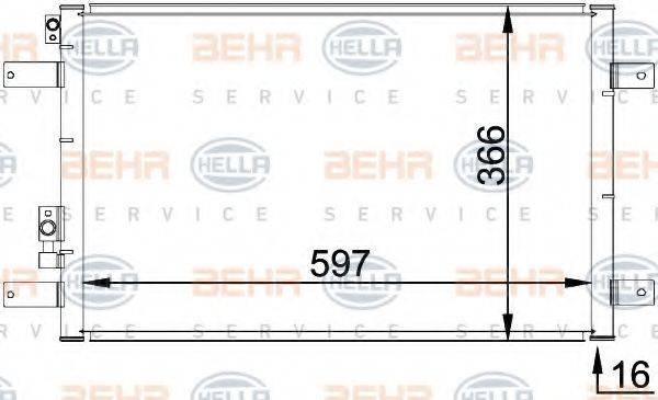 FORD 1029057 Конденсатор, кондиціонер