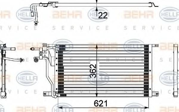 FORD 1120156 Конденсатор, кондиціонер