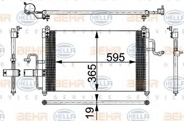 DAEWOO 96190601 Конденсатор, кондиціонер