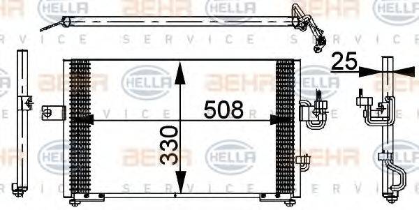 DELPHI DIESEL CF1122 Конденсатор, кондиціонер