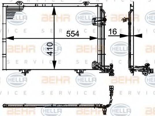 DELPHI DIESEL TSP0225432 Конденсатор, кондиціонер