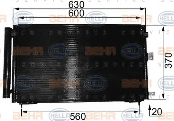 LEXUS 8846053010 Конденсатор, кондиціонер
