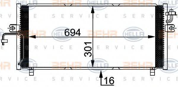 DELPHI DIESEL TSP0225436 Конденсатор, кондиціонер