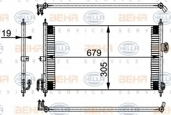 DELPHI DIESEL TSP0225462 Конденсатор, кондиціонер