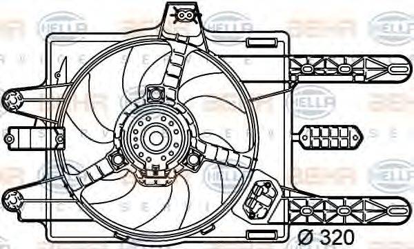 LANCIA 46479331 Вентилятор, охолодження двигуна