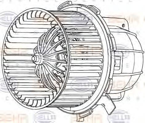 BEHR P1363 Вентилятор салону