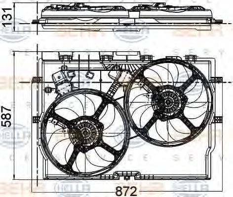 FIAT 1358012080 Вентилятор, охолодження двигуна
