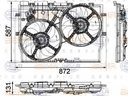 FIAT 1358010080 Вентилятор, охолодження двигуна