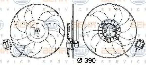 OPEL 13 33 5062 Вентилятор, охолодження двигуна