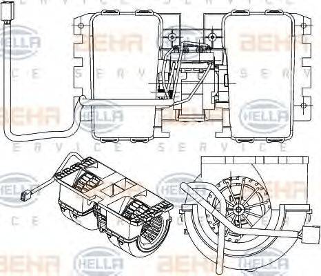 BEHR 42838 Вентилятор салону