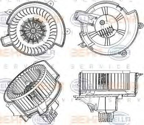 OPEL 18 45 134 Вентилятор салону