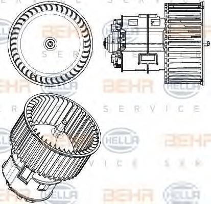 AUDI 8T2 820 021 Вентилятор салону