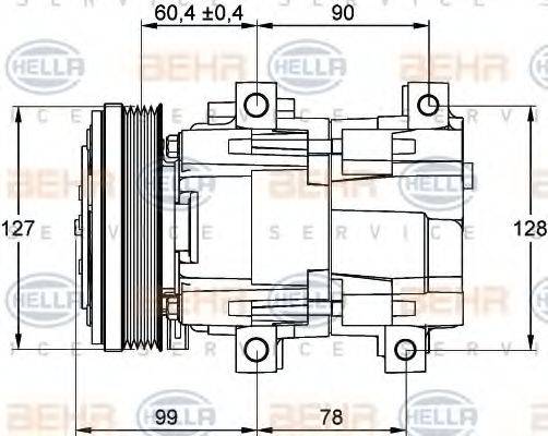 FORD R94AW19D629CA Компресор, кондиціонер