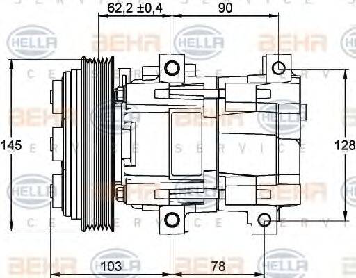 DELPHI DIESEL TSP0155376 Компресор, кондиціонер