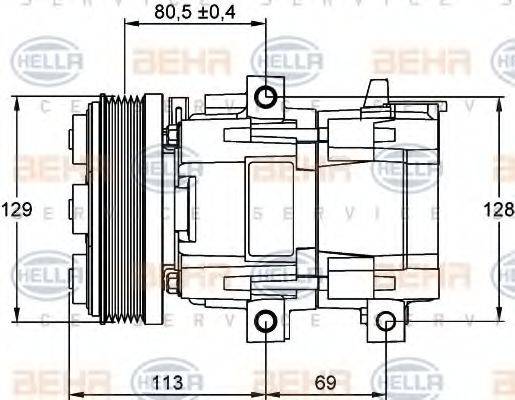 FORD R16BYU19D629AA Компресор, кондиціонер