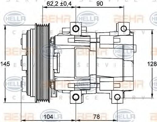 FORD 1108744 Компресор, пневматична система