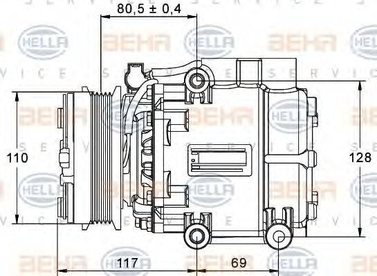 FORD 4100562 Компресор, кондиціонер
