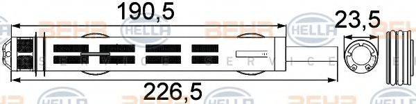 OPEL 93 168 073 Осушувач, кондиціонер