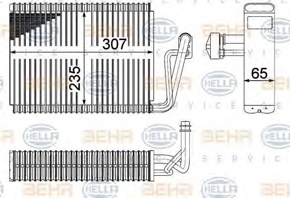 BEHR 98582 Випарник, кондиціонер