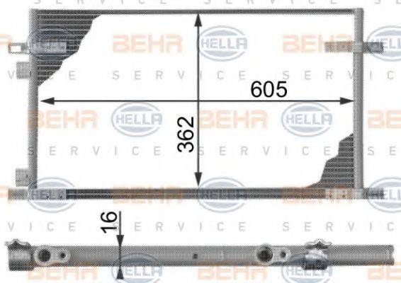 RENAULT 86 71 017 594 Конденсатор, кондиціонер
