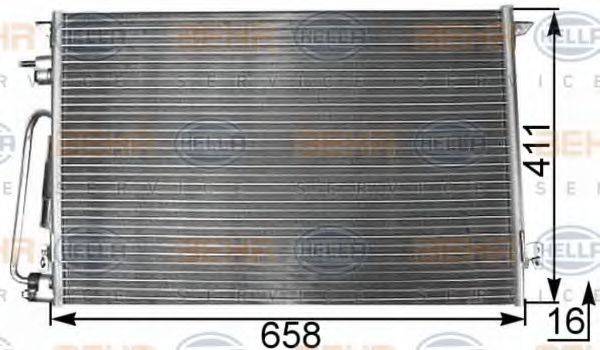 OPEL 1850077 Конденсатор, кондиціонер
