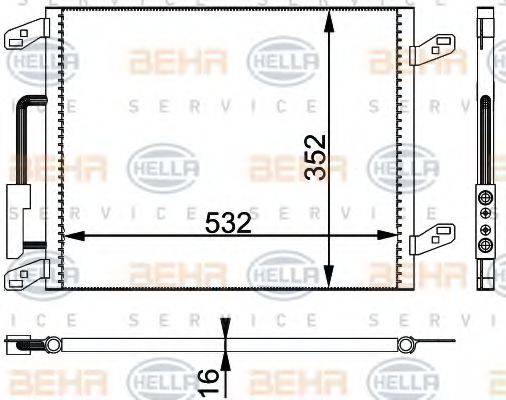 DELPHI DIESEL TSP0225307 Конденсатор, кондиціонер