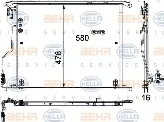 DELPHI DIESEL TSP0225529 Конденсатор, кондиціонер