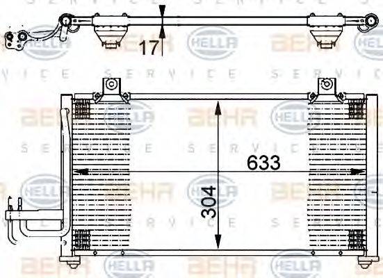 DELPHI DIESEL CF20085 Конденсатор, кондиціонер