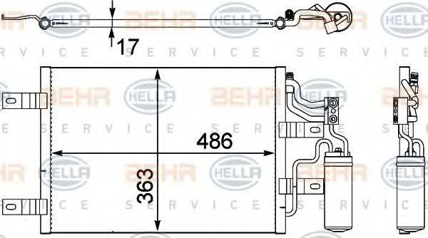 DELPHI DIESEL TSP0225567 Конденсатор, кондиціонер