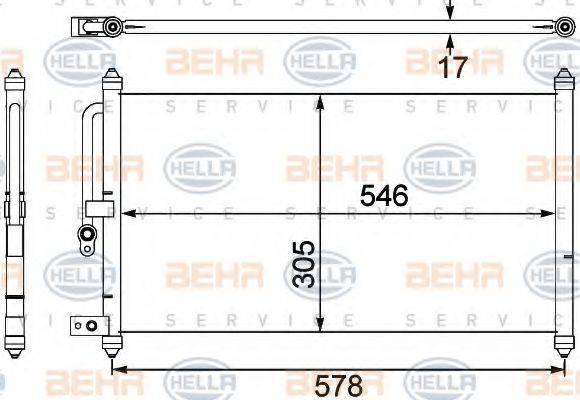 DELPHI DIESEL TSP0225281 Конденсатор, кондиціонер