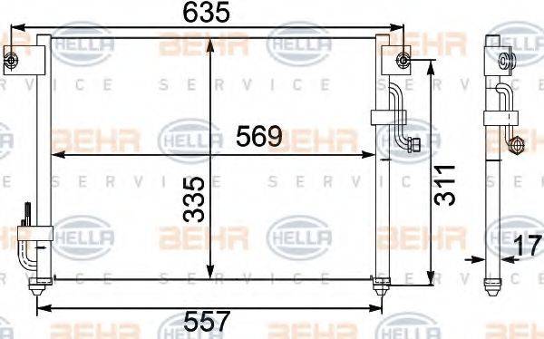 DELPHI DIESEL TSP0225288 Конденсатор, кондиціонер