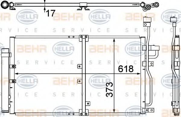 OPEL 48 17 557 Конденсатор, кондиціонер