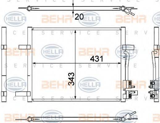 FORD 1061251 Конденсатор, кондиціонер