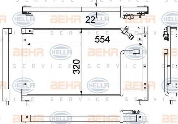 NRF 35285 Конденсатор, кондиціонер