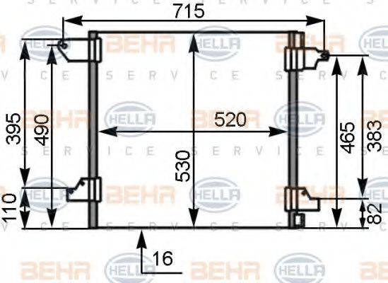 DELPHI DIESEL TSP0225509 Конденсатор, кондиціонер
